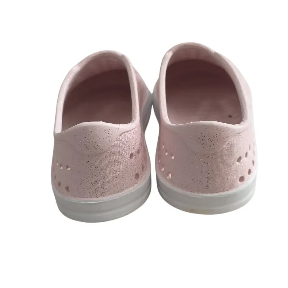 Lily & Dan Girl's Size 13/1 Pink Glitter Perforated Water Shoes